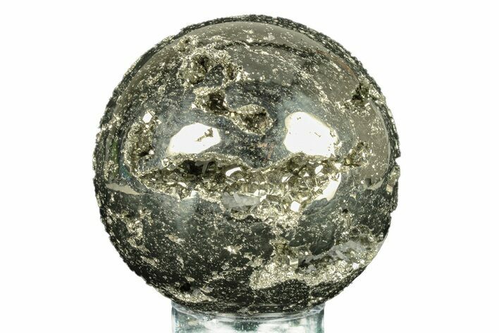 Polished Pyrite Sphere - Peru #264451